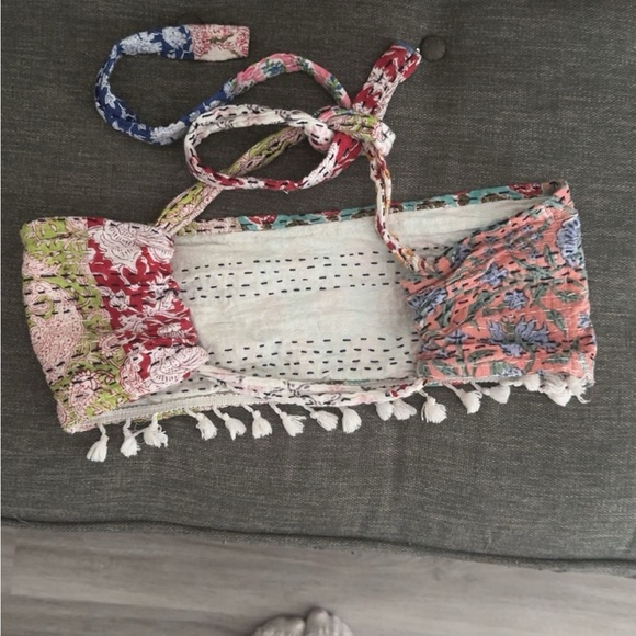 ERIN MADE handstitched convertible crop top - Picture 2 of 2